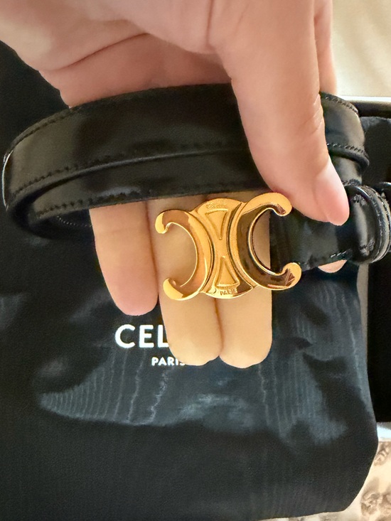 Celine Accessories - Celine Small Triomphe Belt